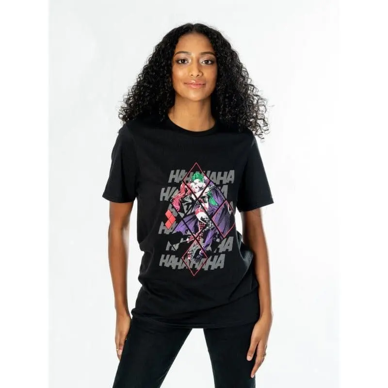 DC Comics T-Shirt Harley Quinn Joker Diamond Größe S