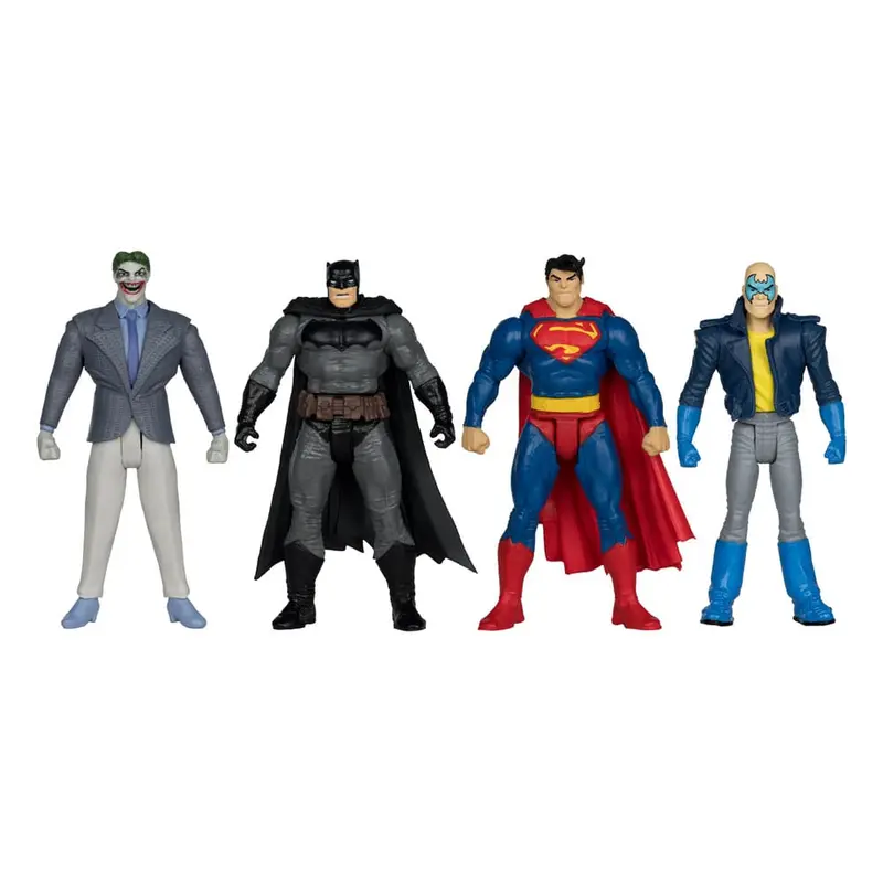 DC Direct Page Punchers Actionfiguren 4er-Pack Batman & Son of Batman & Superman & Joker 7 cm