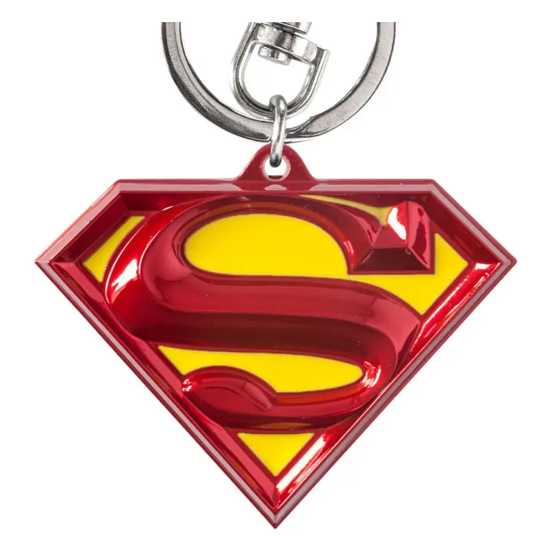 DC Zinn-Schlüsselanhänger Superman Logo bunt