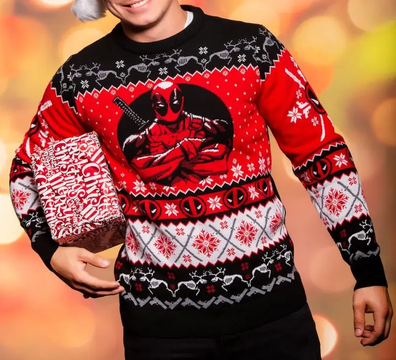 Deadpool Christmas Pullover Größe L