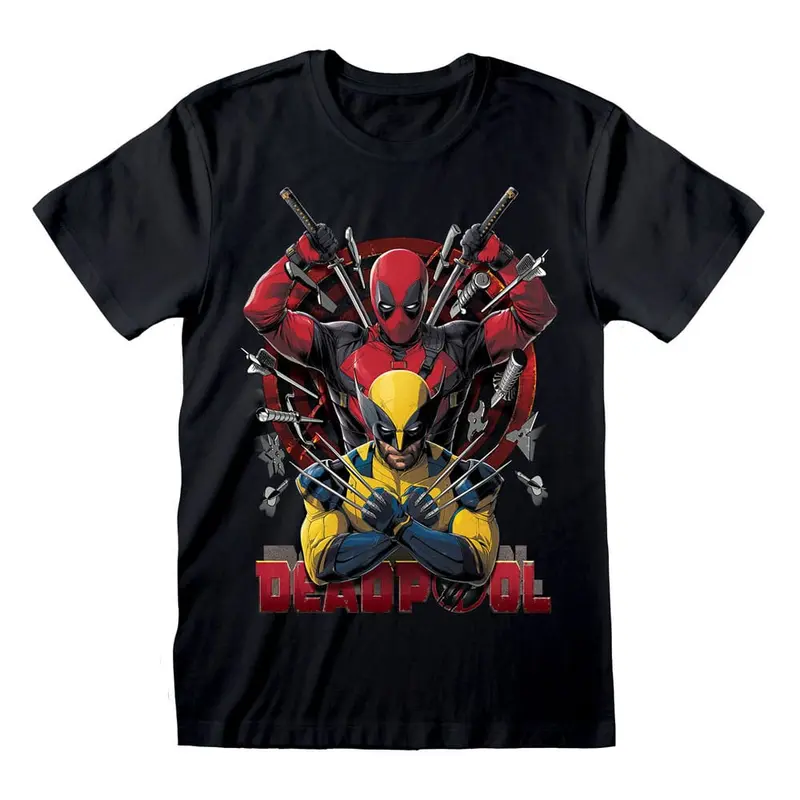 Deadpool T-Shirt Deadpool & Wolverine Weapons  Größe S
