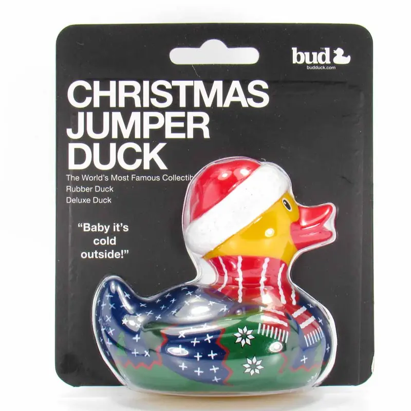 Deluxe Christmas Jumper Sweater BUD Duck Badeente Quietscheente