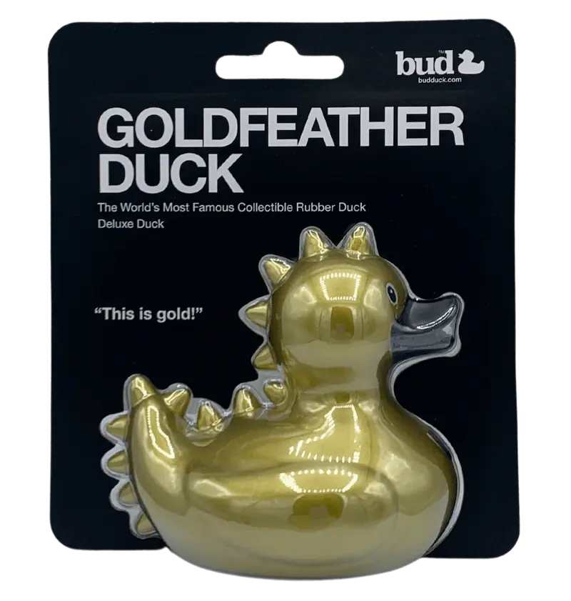 Deluxe Goldfeather Dragon BUD Duck Badeente Quietscheente