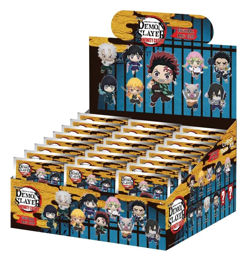 Demon Slayer 3D PVC-Taschenanhänger Infinity Castle Serie 1 Display (24)