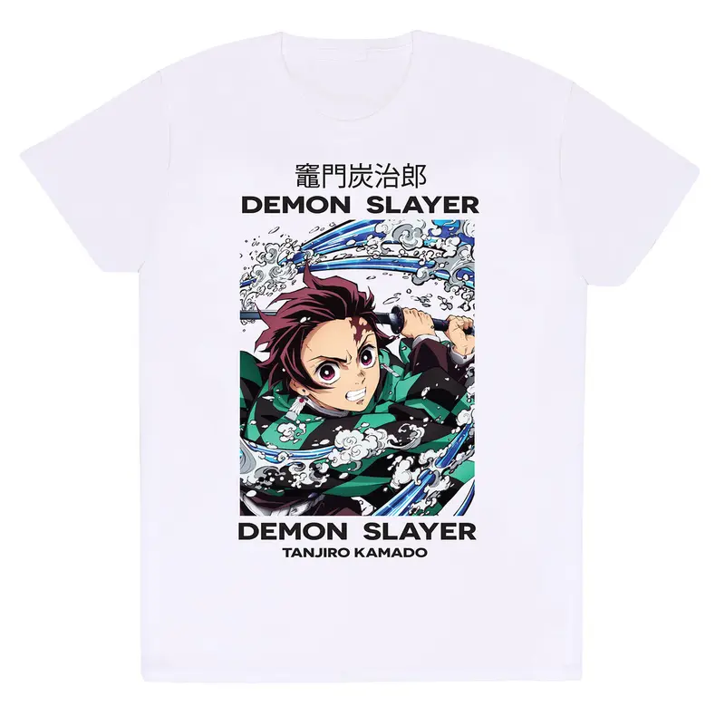 Demon Slayer „Whirlpool“ T-Shirt, Weiß