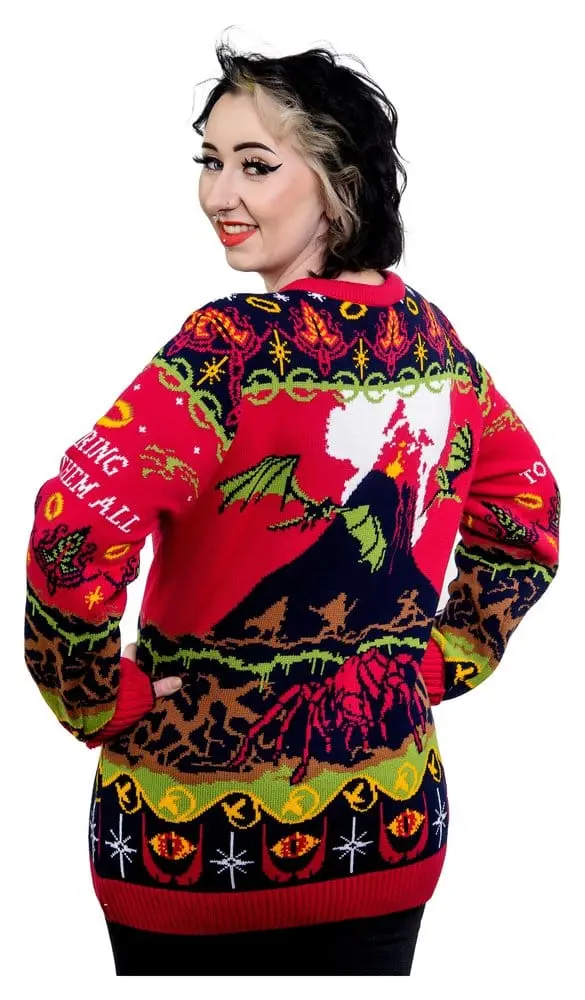 Der Herr der Ringe Christmas Pullover One Sweater To Rule Them All Größe M