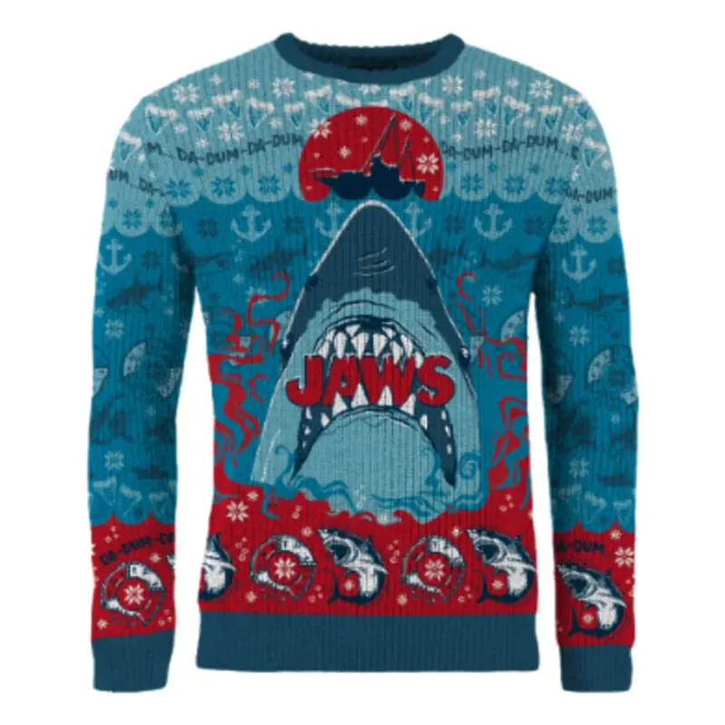 Der weiße Hai Christmas Pullover Jaws Größe M