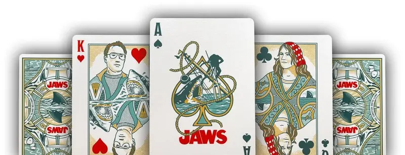 Der weiße Hai Premium Spielkarten