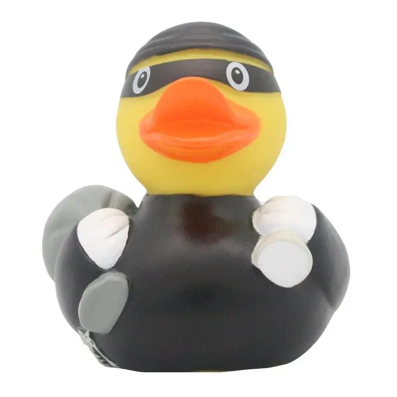Dieb Einbrecher Ente Badeente Quietscheente Gummiente Lilalu