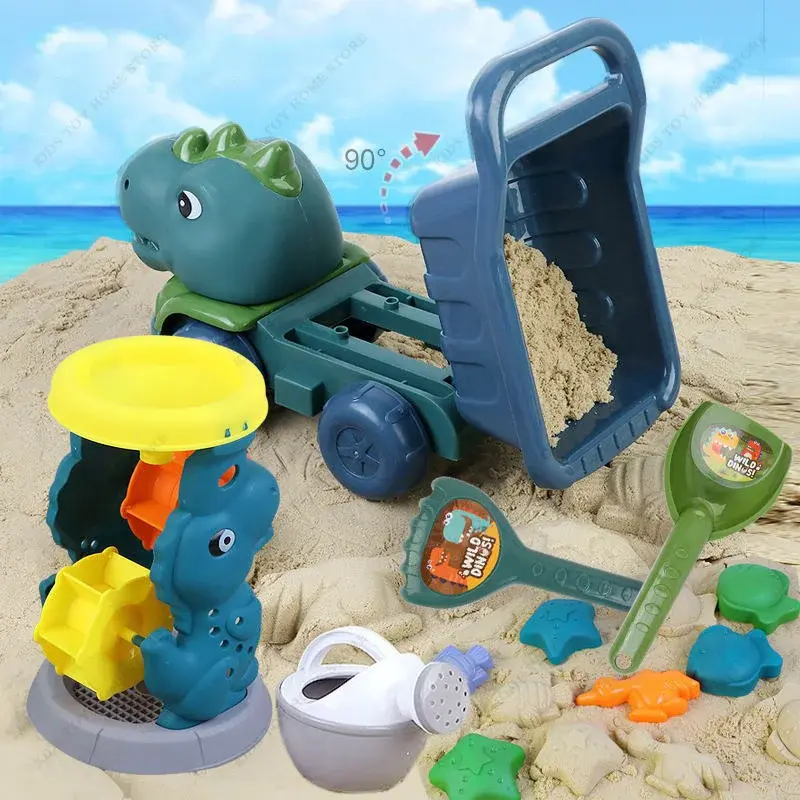 Dino Strandspielzeug-Set | Sandkasten & Outdoor ab 3 Jahren – Bimbino
