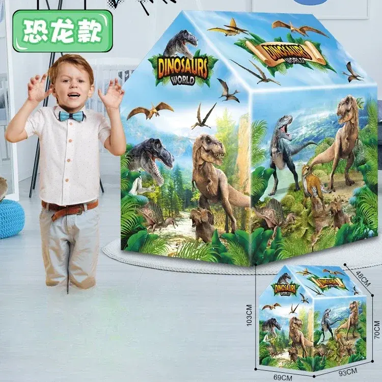 Dinosaurier Kinderzelt | Tragbar für drinnen & draußen – Bimbino