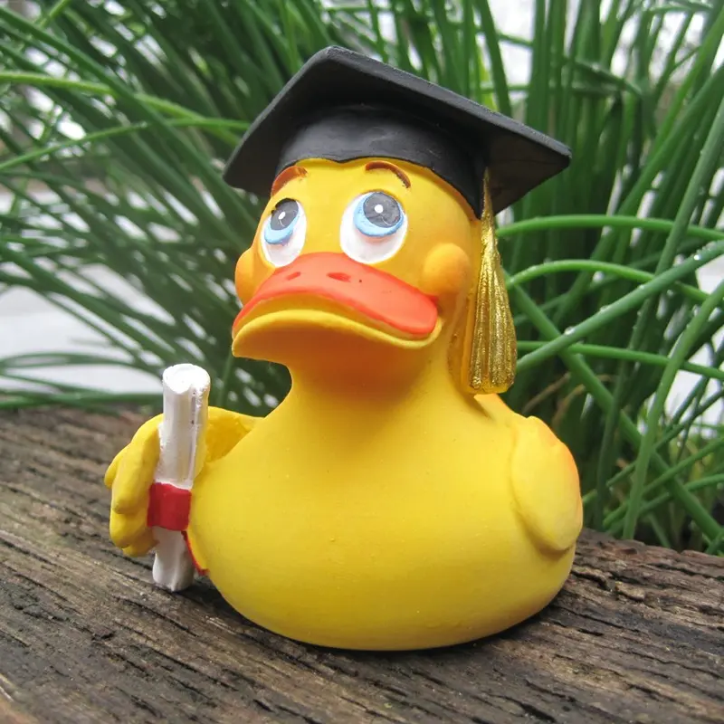 Diplom Abschluss Bachelor Duck Quietscheente Badeente Lanco