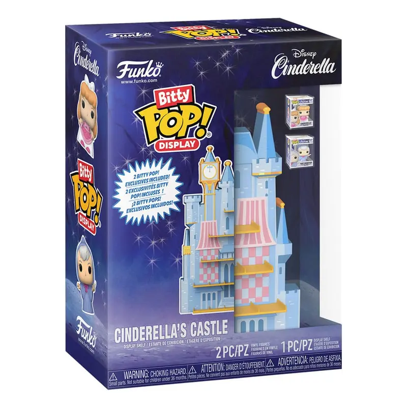 Disney Bitty POP! Display mit 2 Vinyl Figuren Cinderella's Castle