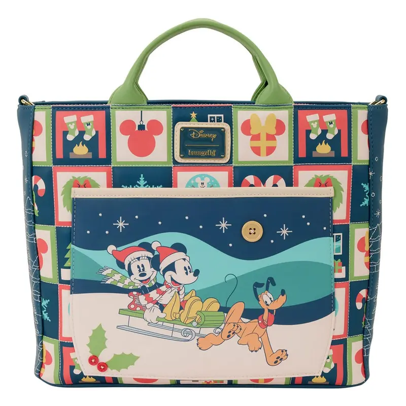 Disney by Loungefly Tragetasche Mickey and Minnie Holiday