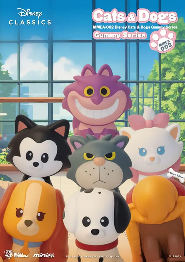 Disney Cats & Dogs Mini Egg Attack Blind Box Figuren Gummy Series Sortiment 3 cm (24)