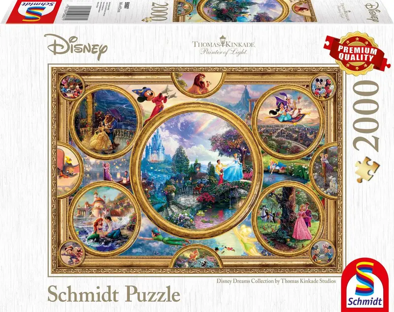 Disney, Dreams Collage - 2000 Teile Puzzle (Thomas Kinkade)