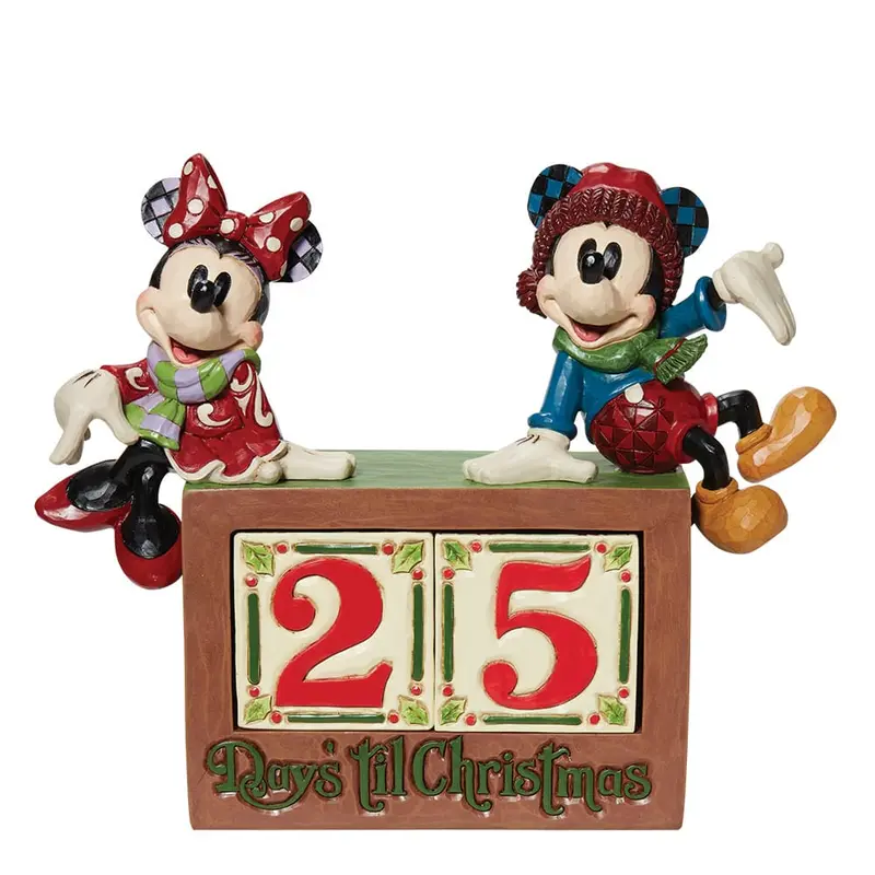 Disney Mickey & Minnie Maus Adventskalender Figur Jim Shore 6013057 Enesco
