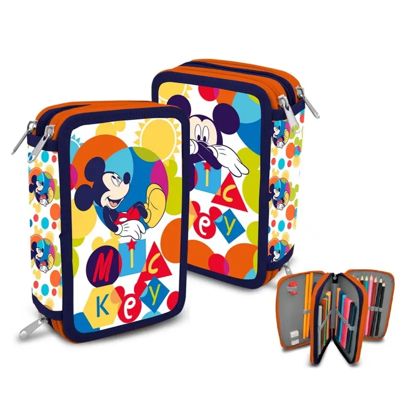 Disney Mickey Mouse - Mäppchen 3-fach Reißverschluss