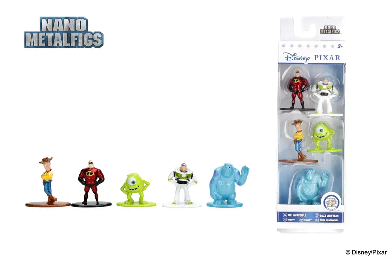 Disney Nano Metalfigs Diecast Minifiguren 5-er Pack Disney Pixar 4 cm