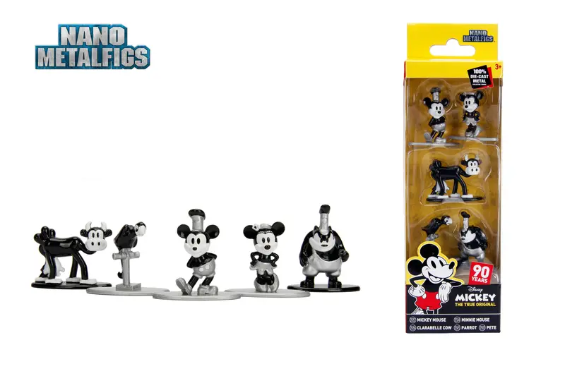 Disney Nano Metalfigs Diecast Minifiguren 5-er Pack Mickey's 90th 4 cm