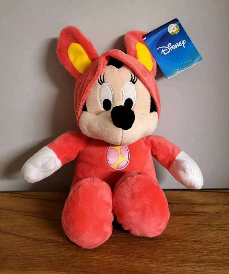 Disney Plüsch Stofftier Kuscheltier Minnie Maus Pyjama Party im Strampler im Schlafanzug NEU