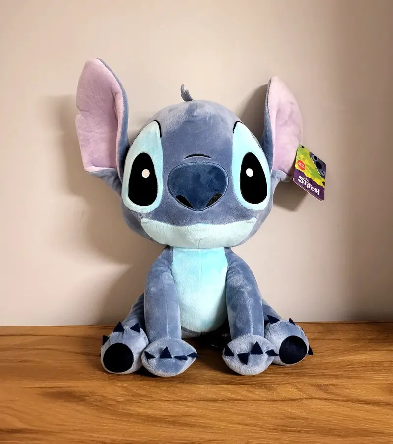 Disney Stitch XL Plüsch groß Stofftier sitzend Plüschtier großer Kopf Kuscheltier Merch ca.40 cm Kino Real Film NEU