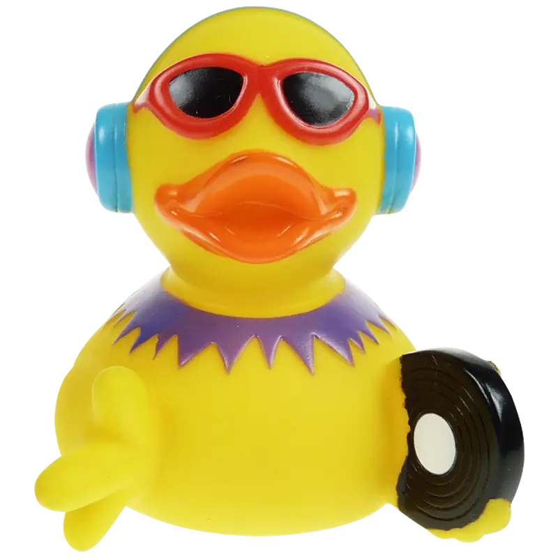 DJ Musik Party Ente Badeente Quietscheente Factotum