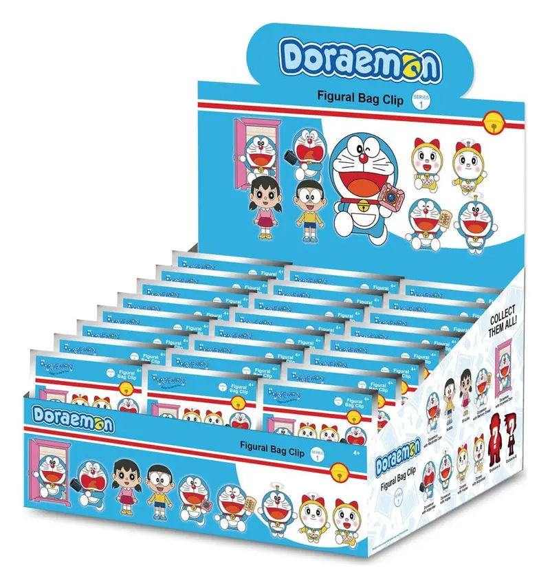 Doraemon 3D PVC-Taschenanhänger Serie 1 Display (24)