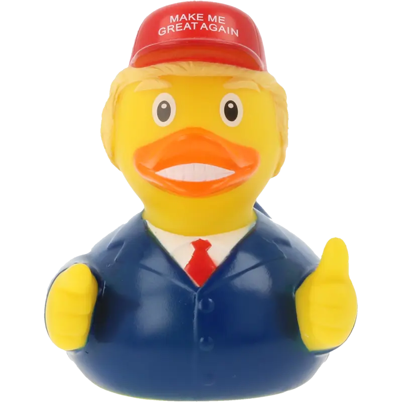 DoT Donald Great Again Badeente Quietscheente Gummiente Lilalu