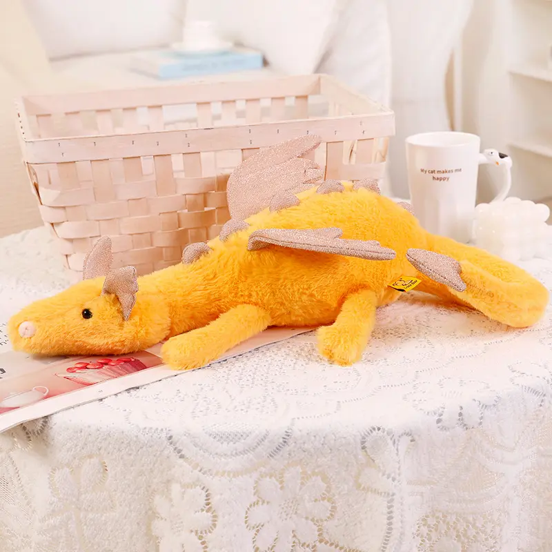 Drachen Plüschtier liegend 50 cm | Weiches Kuscheltier – Bimbino