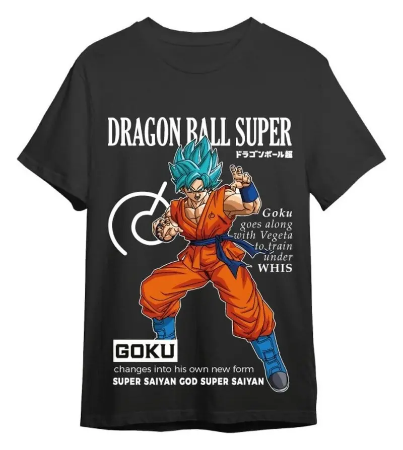 Dragon Ball Super T-Shirt Goku Training Schwarz Größe XL