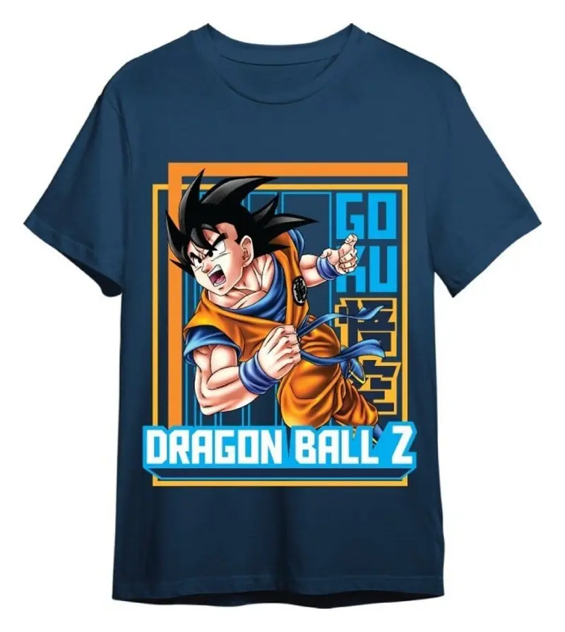 Dragon Ball Z T-Shirt Goku Jeansblau Größe XXL
