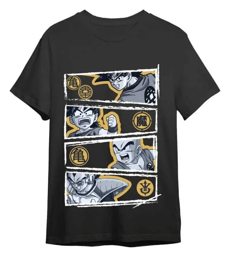 Dragon Ball Z T-Shirt Vegeta Schwarz Größe M