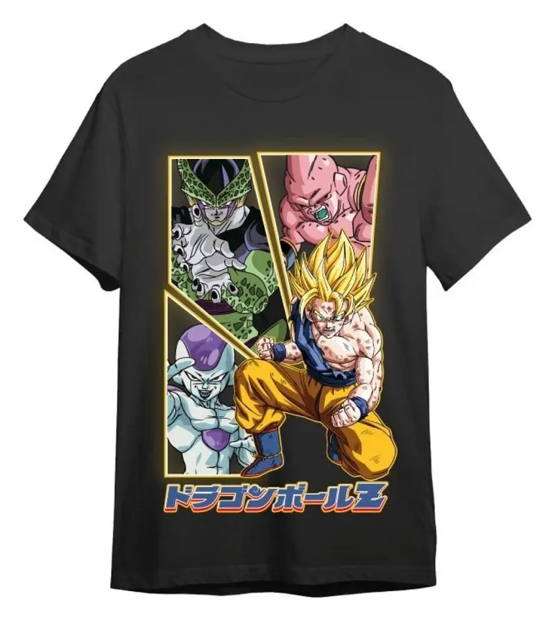 Dragon Ball Z T-Shirt Villains & Goku Schwarz