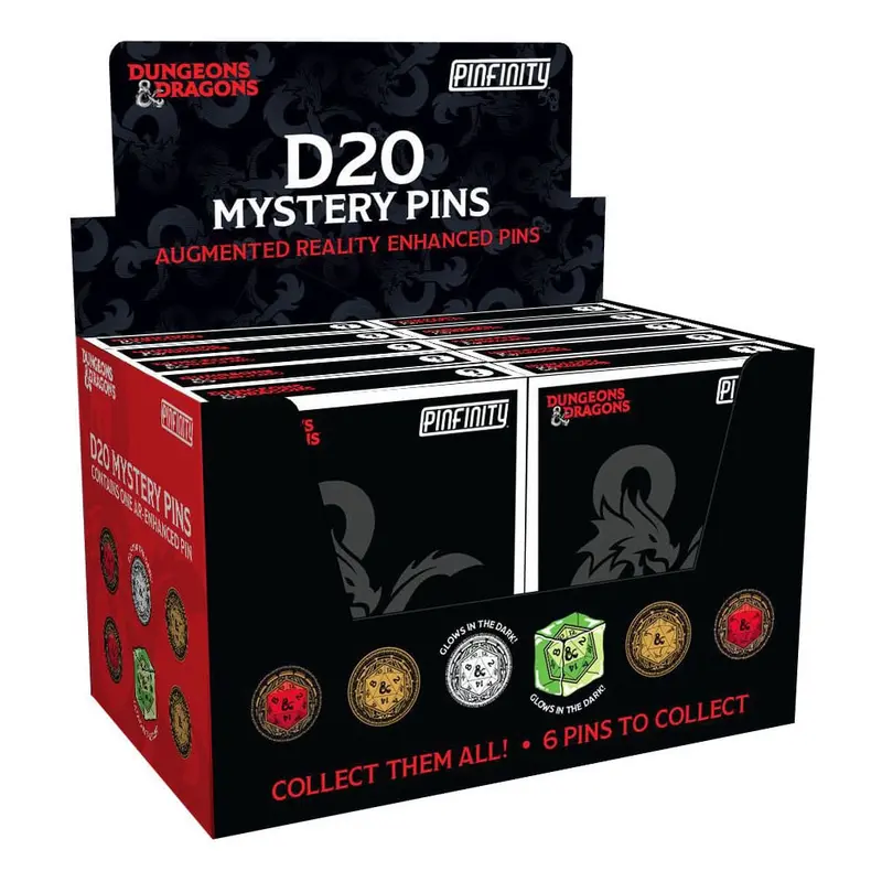 Dungeons & Dragons Ansteck-Pins  Blind Box Mystery D20 Pins Sortiment (10)