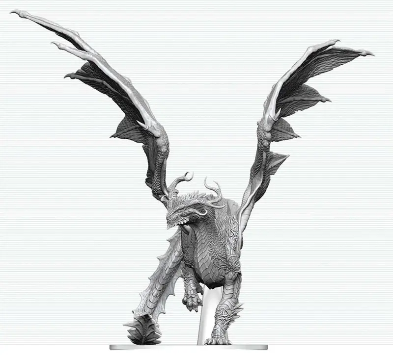 Dungeons & Dragons Nolzur's Marvelous Miniatures Miniatur unbemalt Adult Spirit Dragon 24 cm