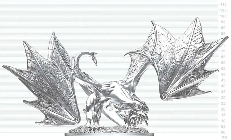 Dungeons & Dragons Nolzur's Marvelous Miniatures Miniatur unbemalt Junger Saphirdrache 20 cm