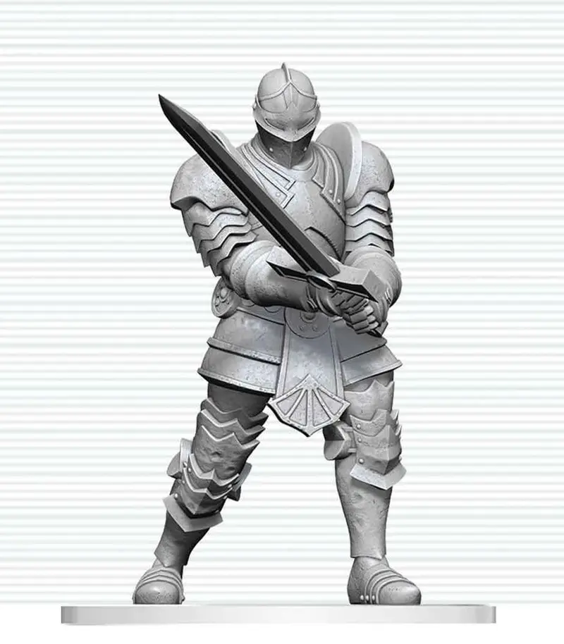 Dungeons & Dragons Nolzur's Marvelous Miniatures Miniatur unbemalt Red Knight Guardian Golem 14 cm