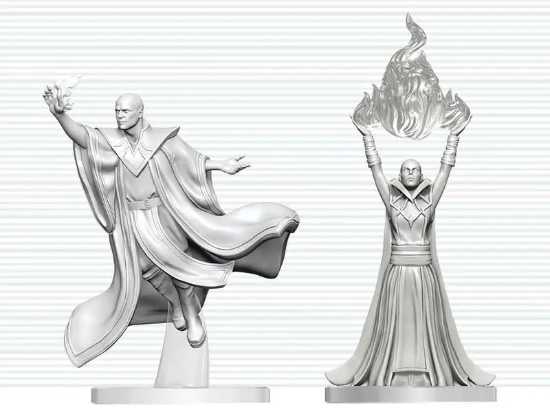 Dungeons & Dragons Nolzur's Marvelous Miniatures Miniatur unbemalt Roter Magier & Erzmagier 14 cm