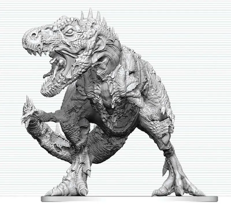 Dungeons & Dragons Nolzur's Marvelous Miniatures Miniatur unbemalt Tyrannosaurus Zombie 20 cm