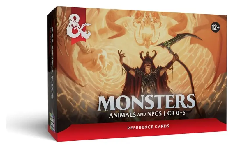 Dungeons & Dragons RPG Referenzkarten