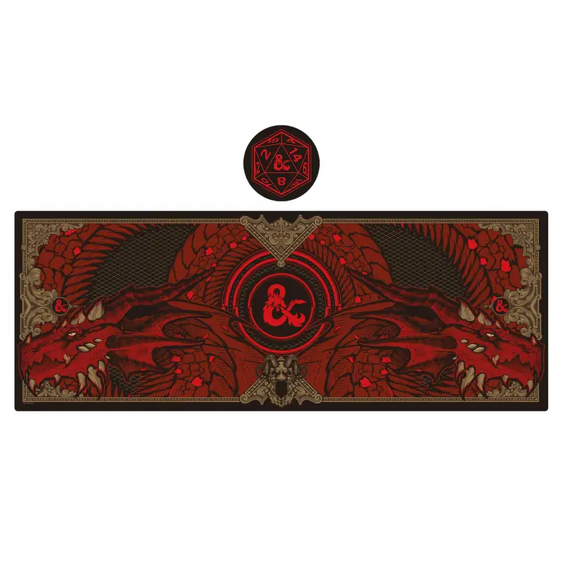 Dungeons & Dragons Schreibtischunterlage & Untersetzer Set Graphic