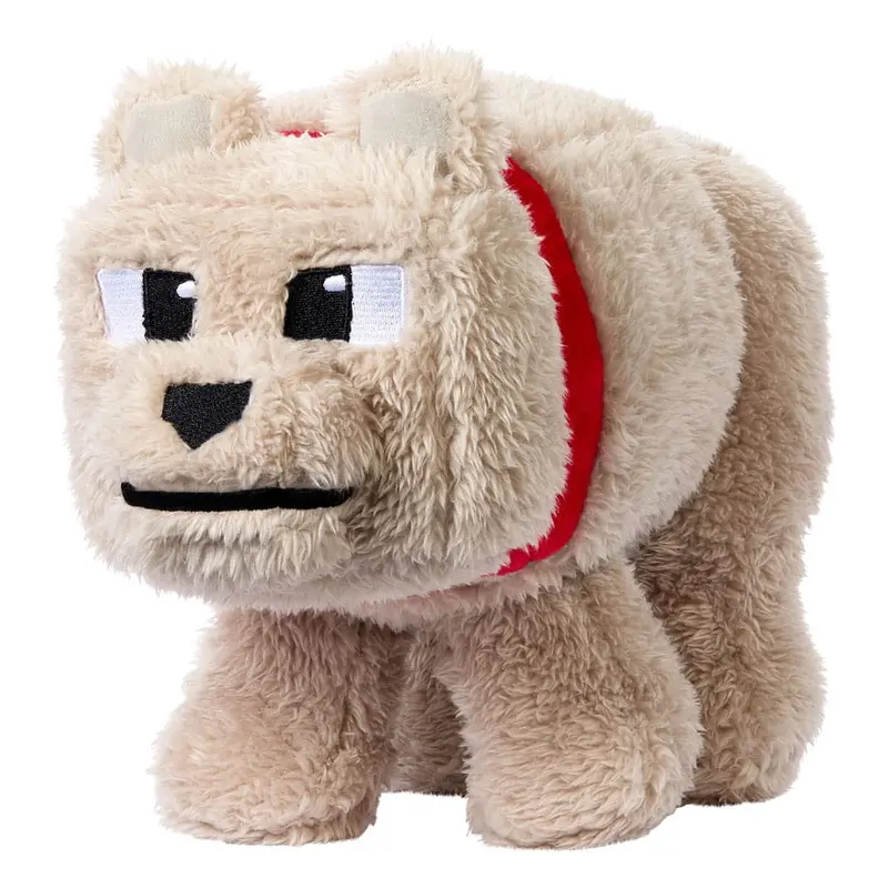 Ein Minecraft Film Plüschfigur Dennis der Wolf 20 cm