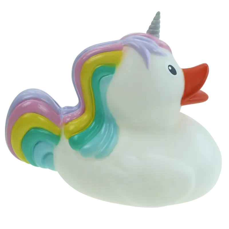 Einhorn Regenbogen Ente Badeente Quietscheente Factotum
