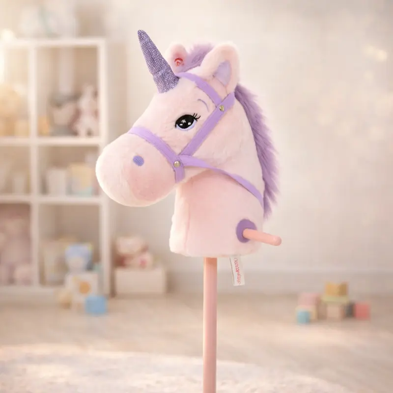 Einhorn Steckenpferd pink – Hobby Horse mit Sound