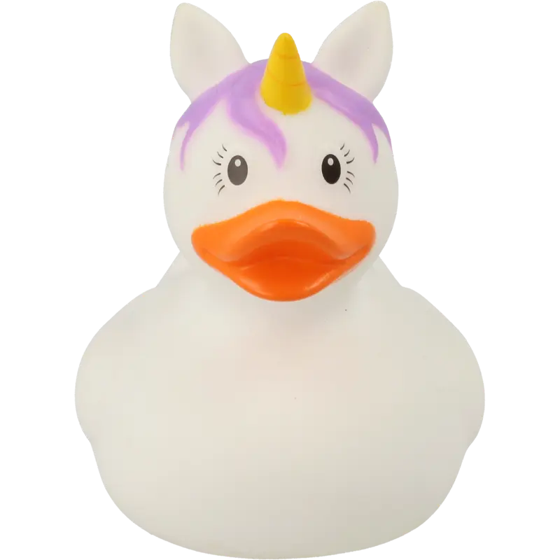 Einhorn Weiss Ente Badeente Quietscheente Gummiente Lilalu
