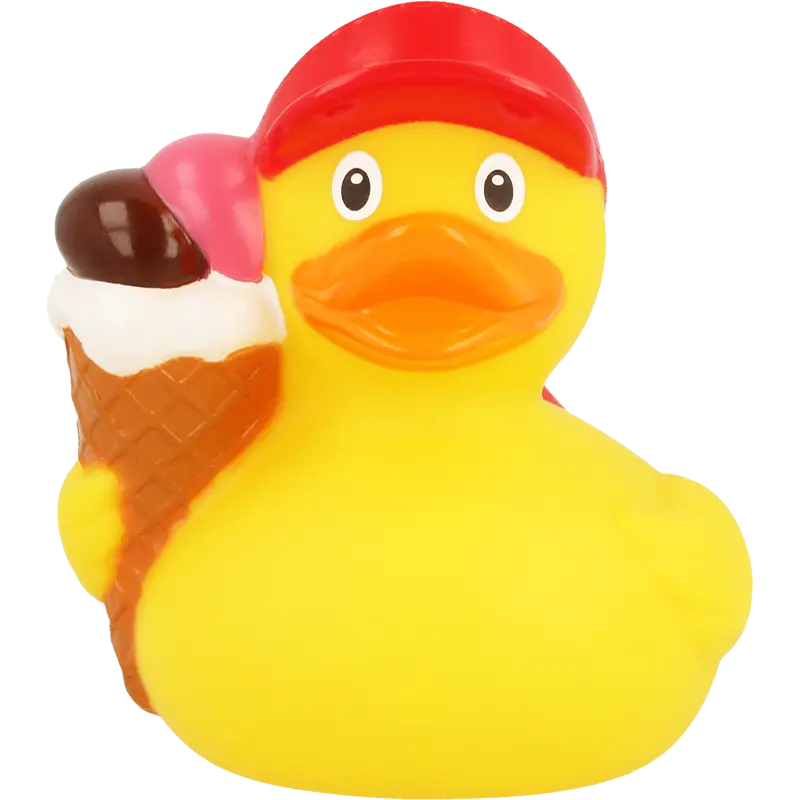 Eiscreme Eisdiele Sommerlaune Badeente Quietscheente Lilalu