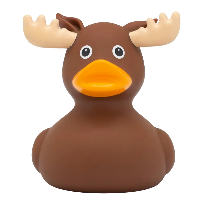Elch Ente Badeente Quietscheente Gummiente Lilalu