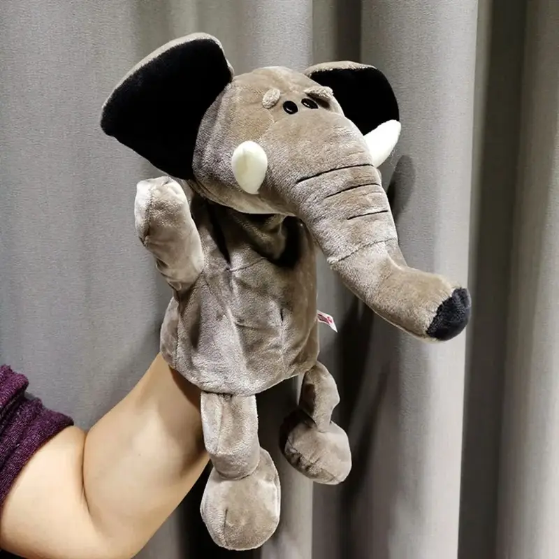 Elefant Handpuppe aus Plüsch | Für Kinder ab 2 Jahren – Bimbino