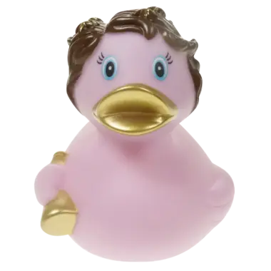 Engel Pink Rosa Ente Badeente Quietscheente Gummiente Factotum